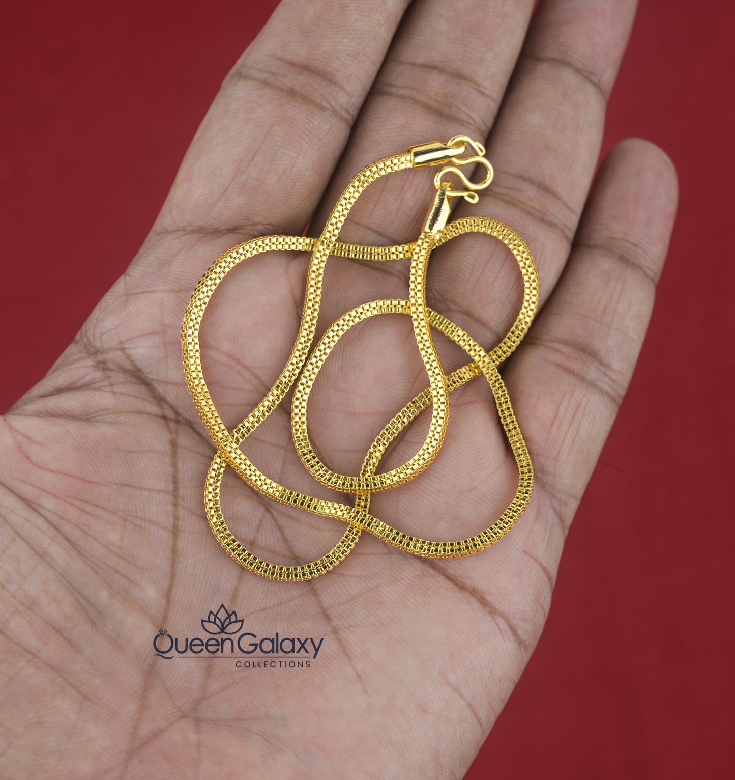 Goldplated Square Box Chain