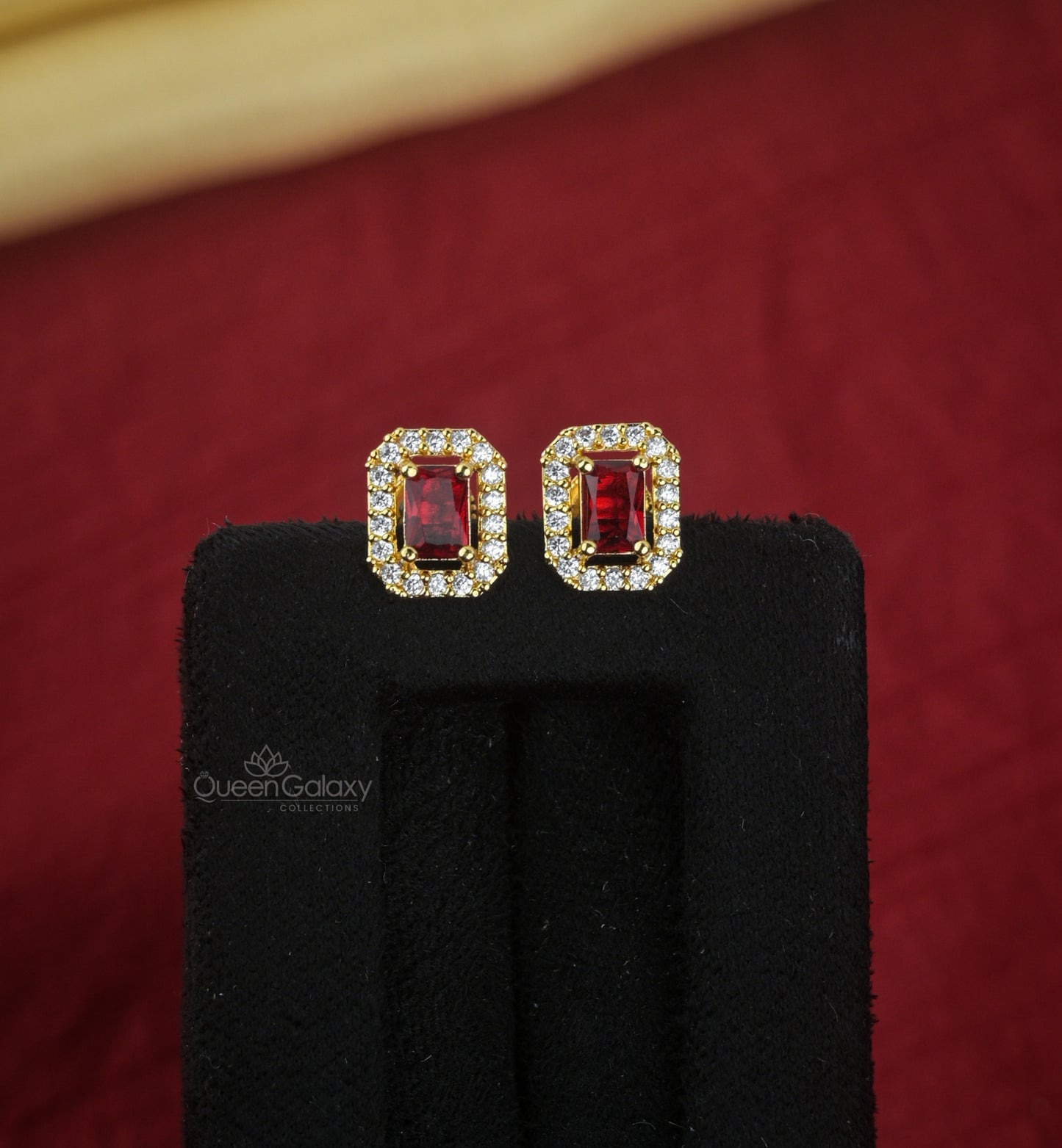 Goldplated AD Stone Earrings