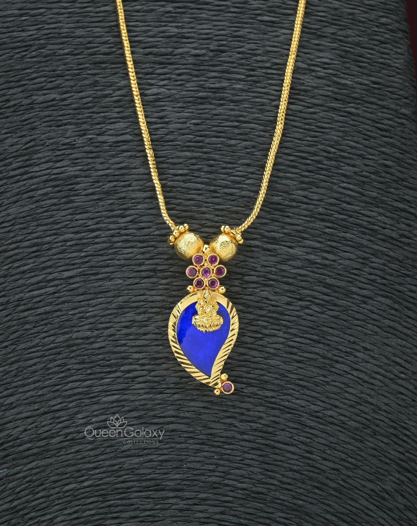 Goldplated Palakka Mango Necklace