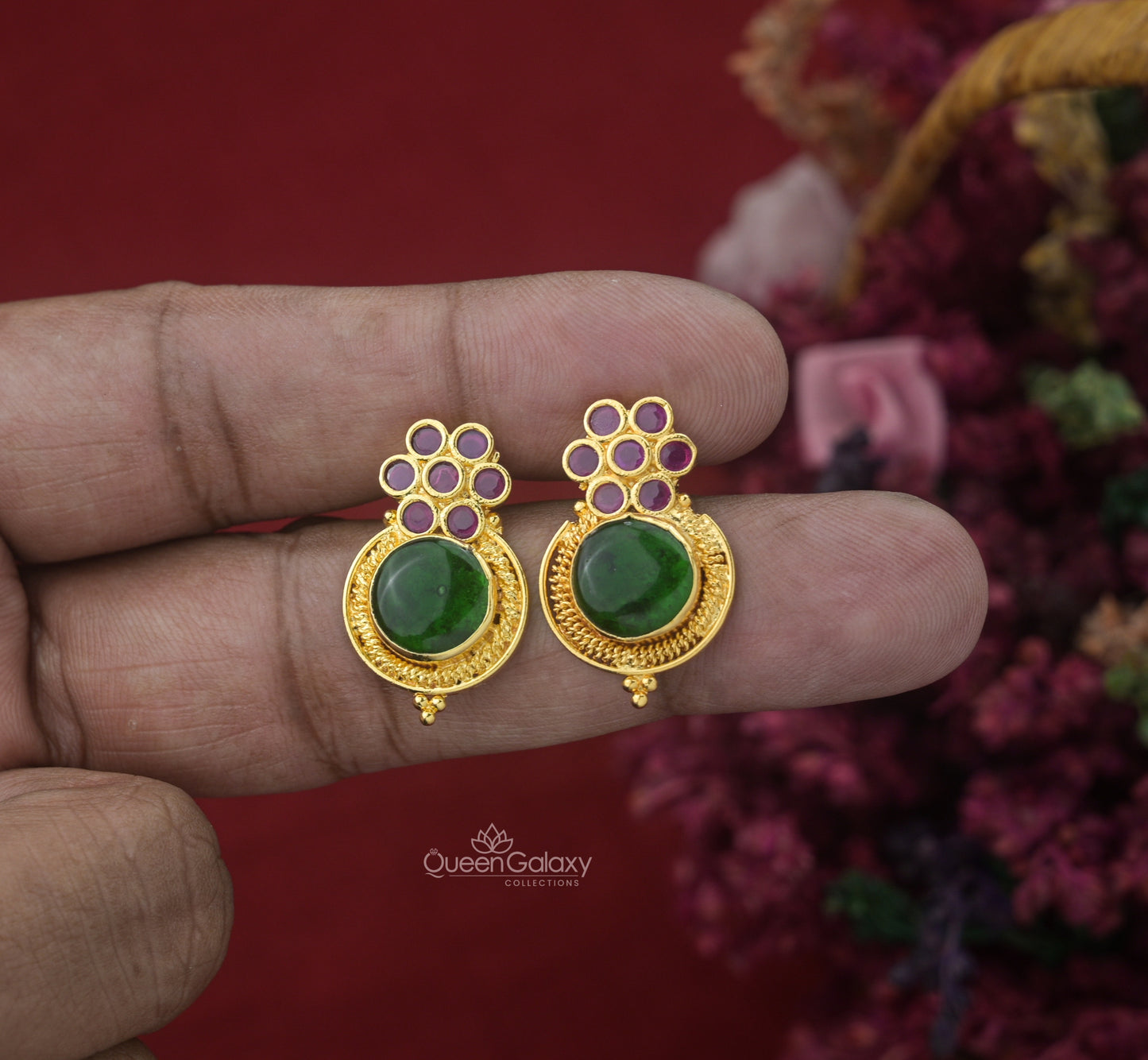 Goldplated Palakka Stud