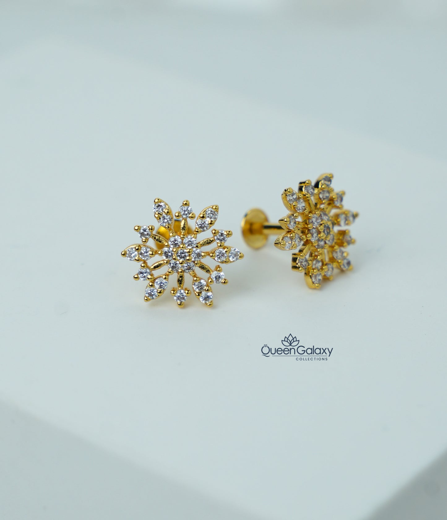 Goldplated AD Stone Earrings