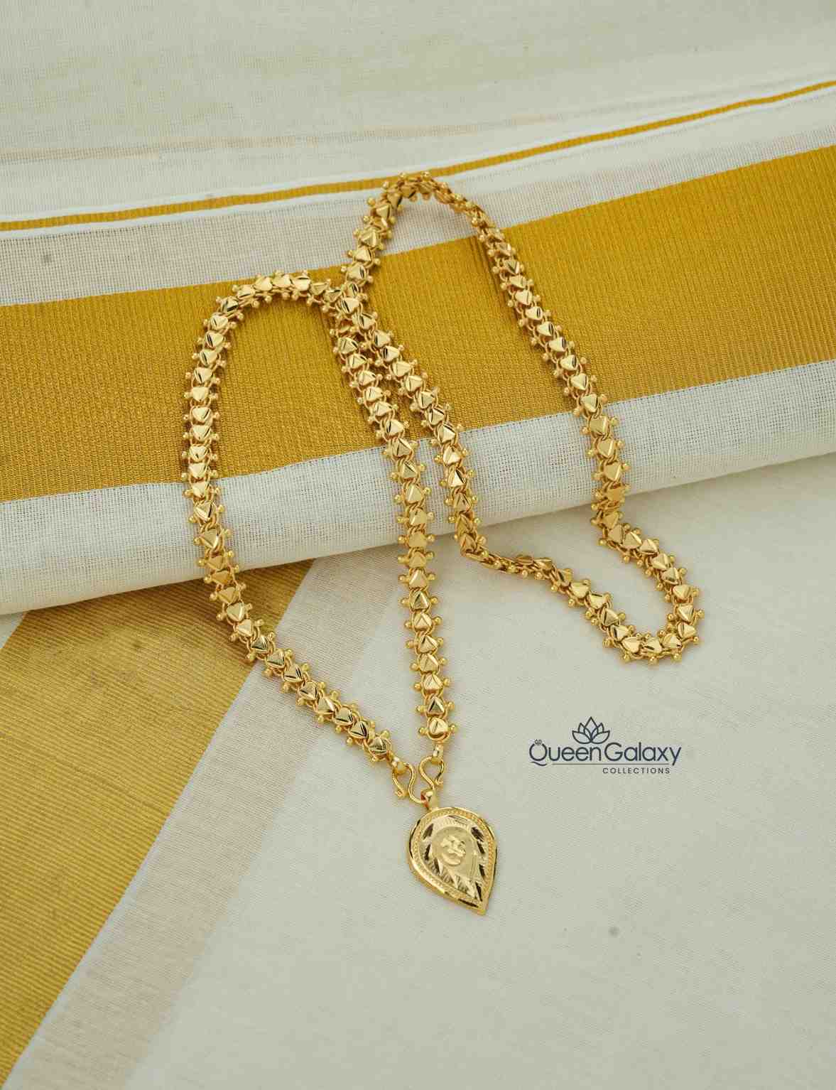 Goldplated Chain With Thali