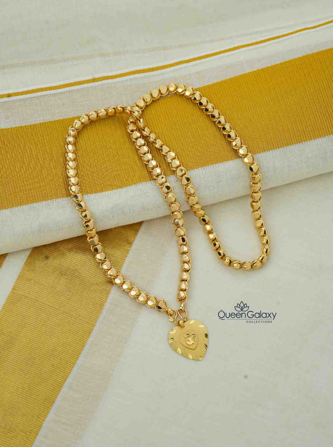 Goldplate Chain With Thali