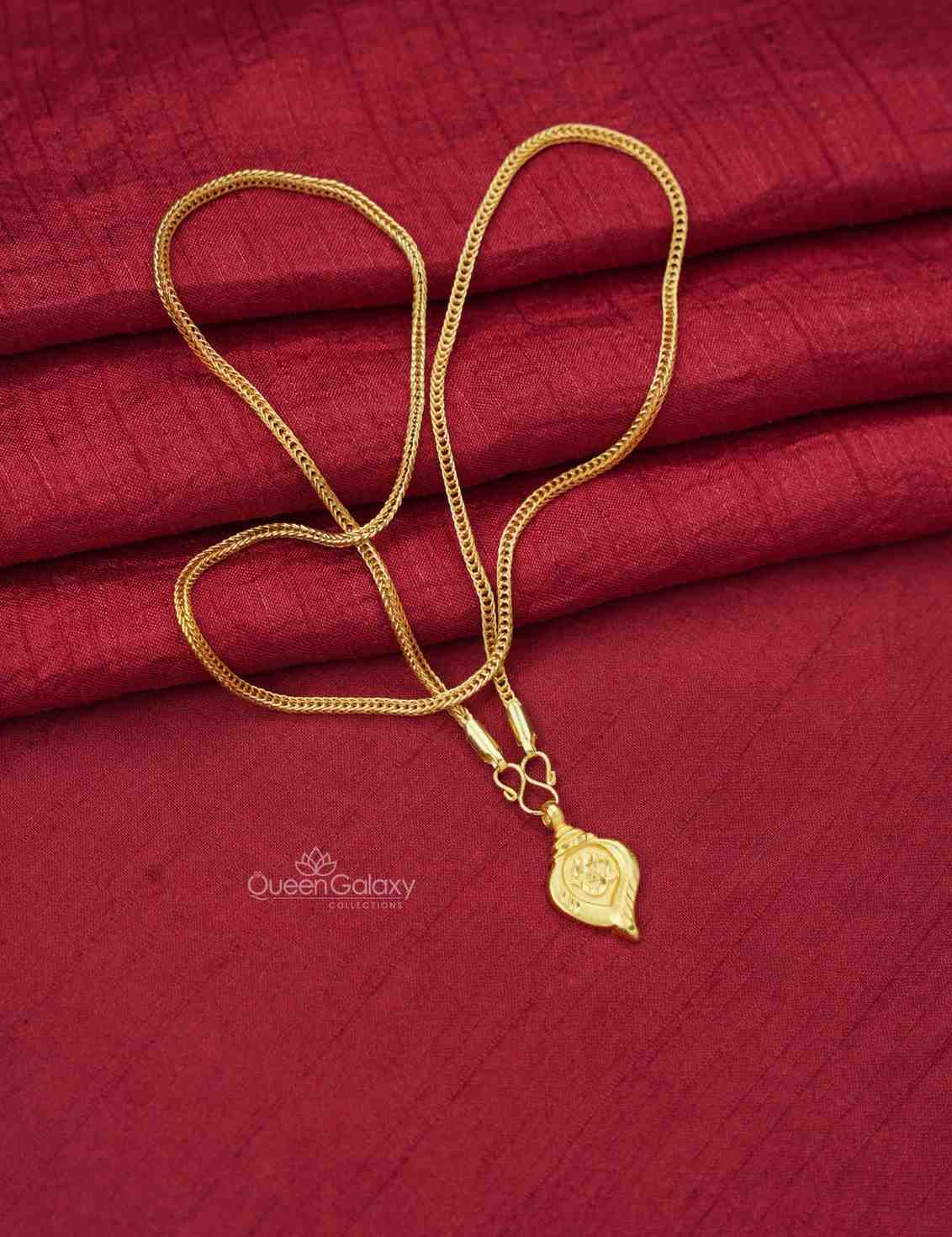 Goldplated Chain With Thali