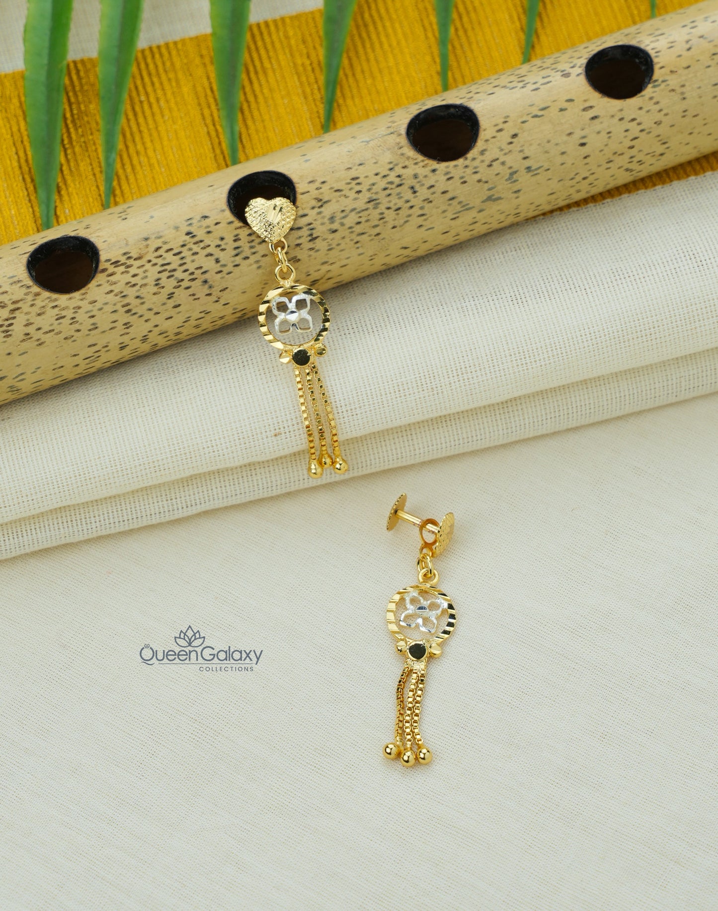 White Goldplated Earrings