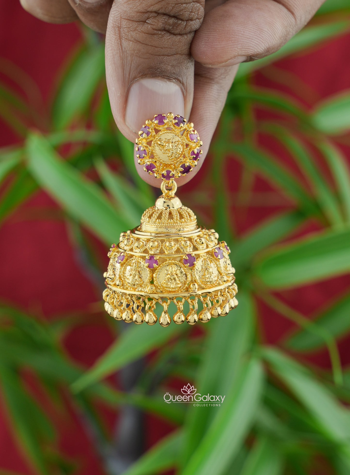 Goldplated Lakshmi Jimikki