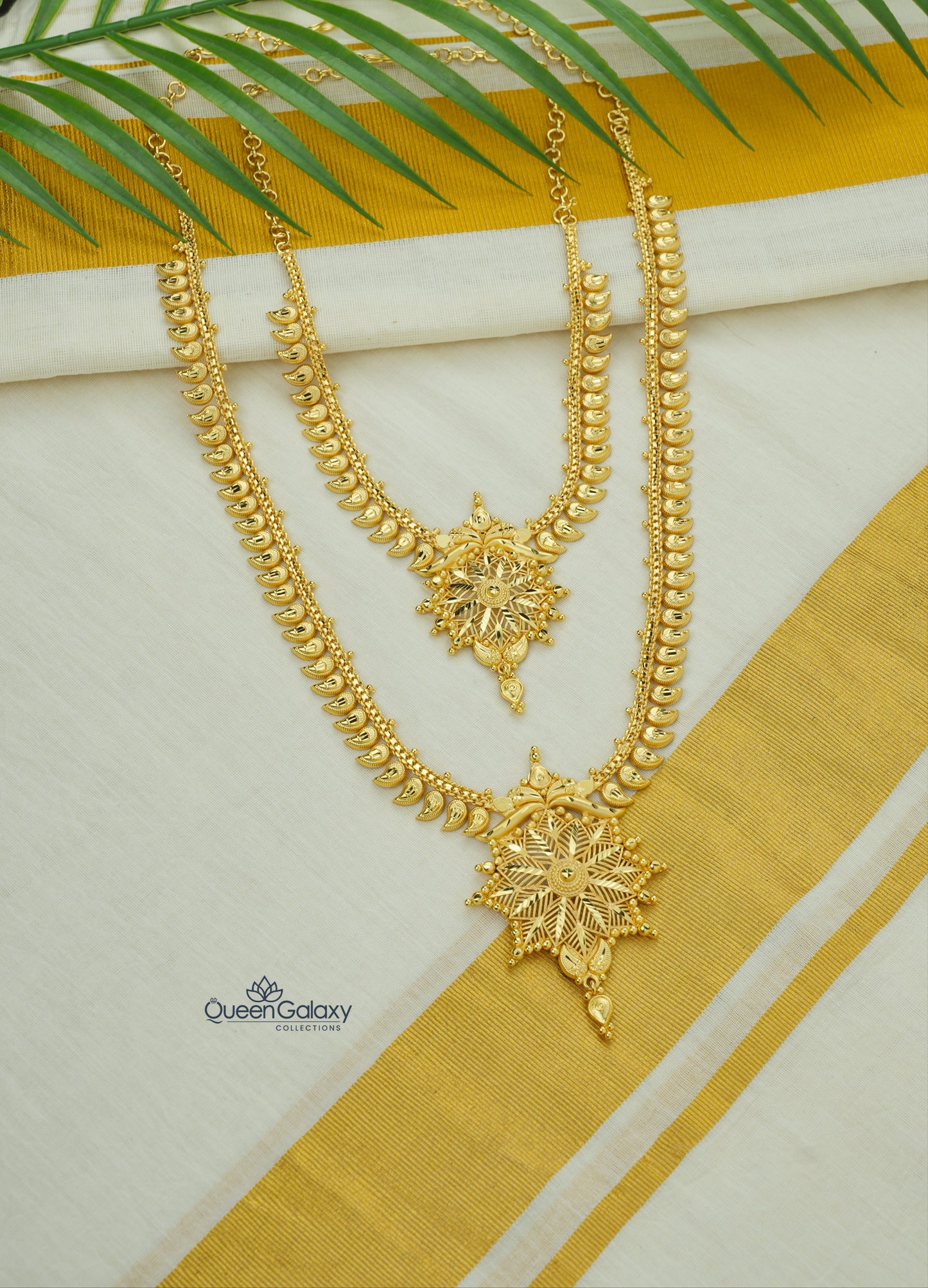 Goldplated Necklace And Longharam