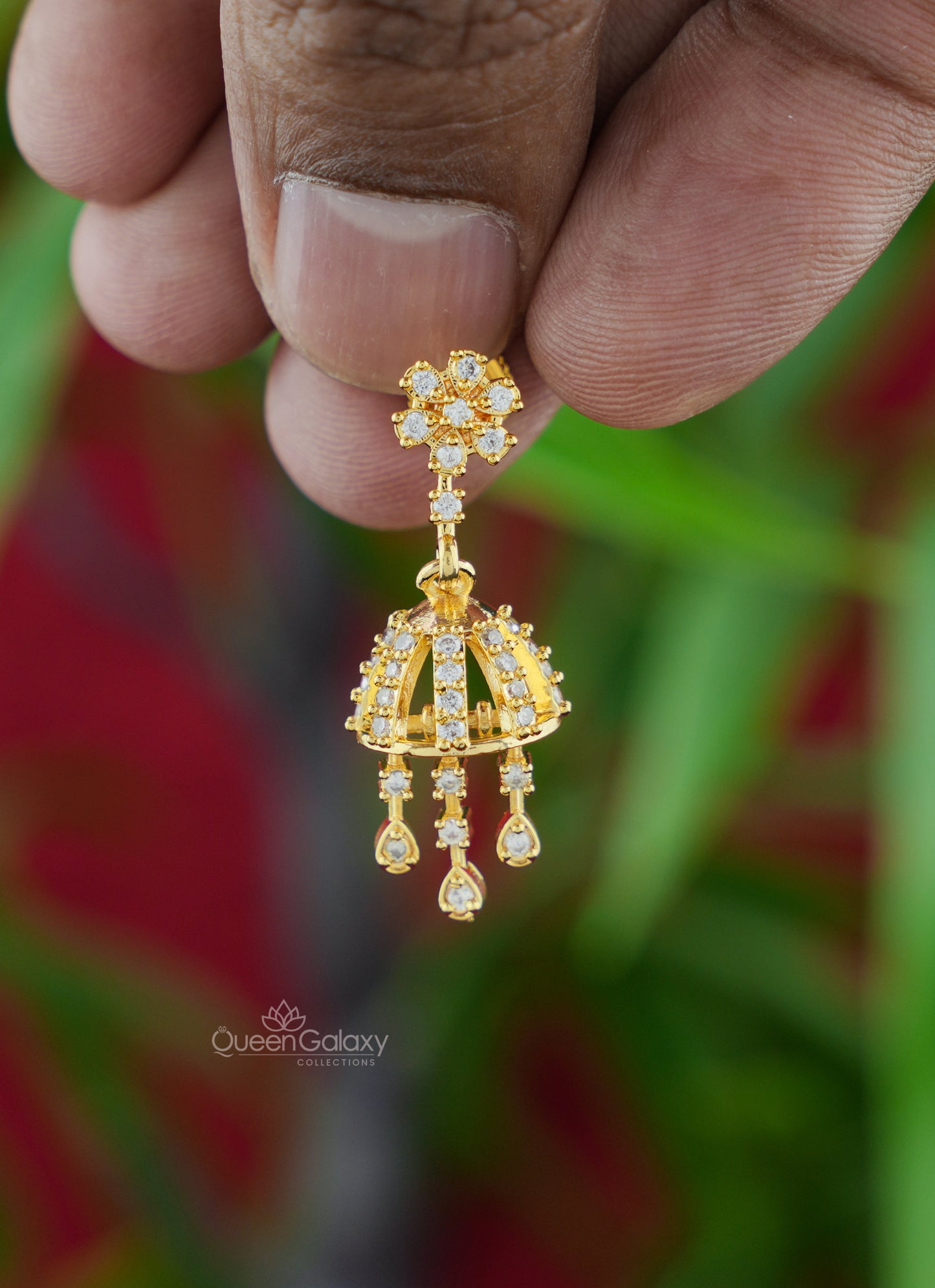 Goldplated AD Stone Jimikki