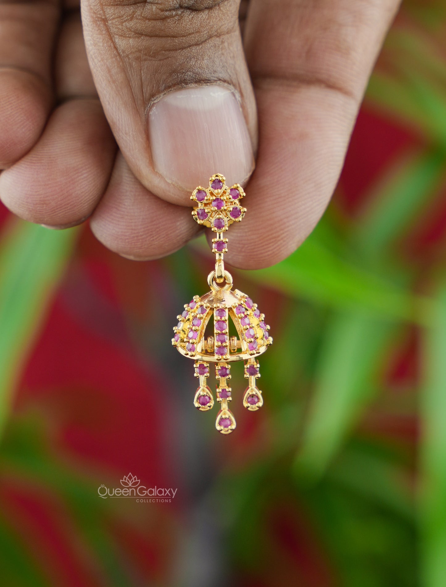 Goldplated AD Stone Jimikki