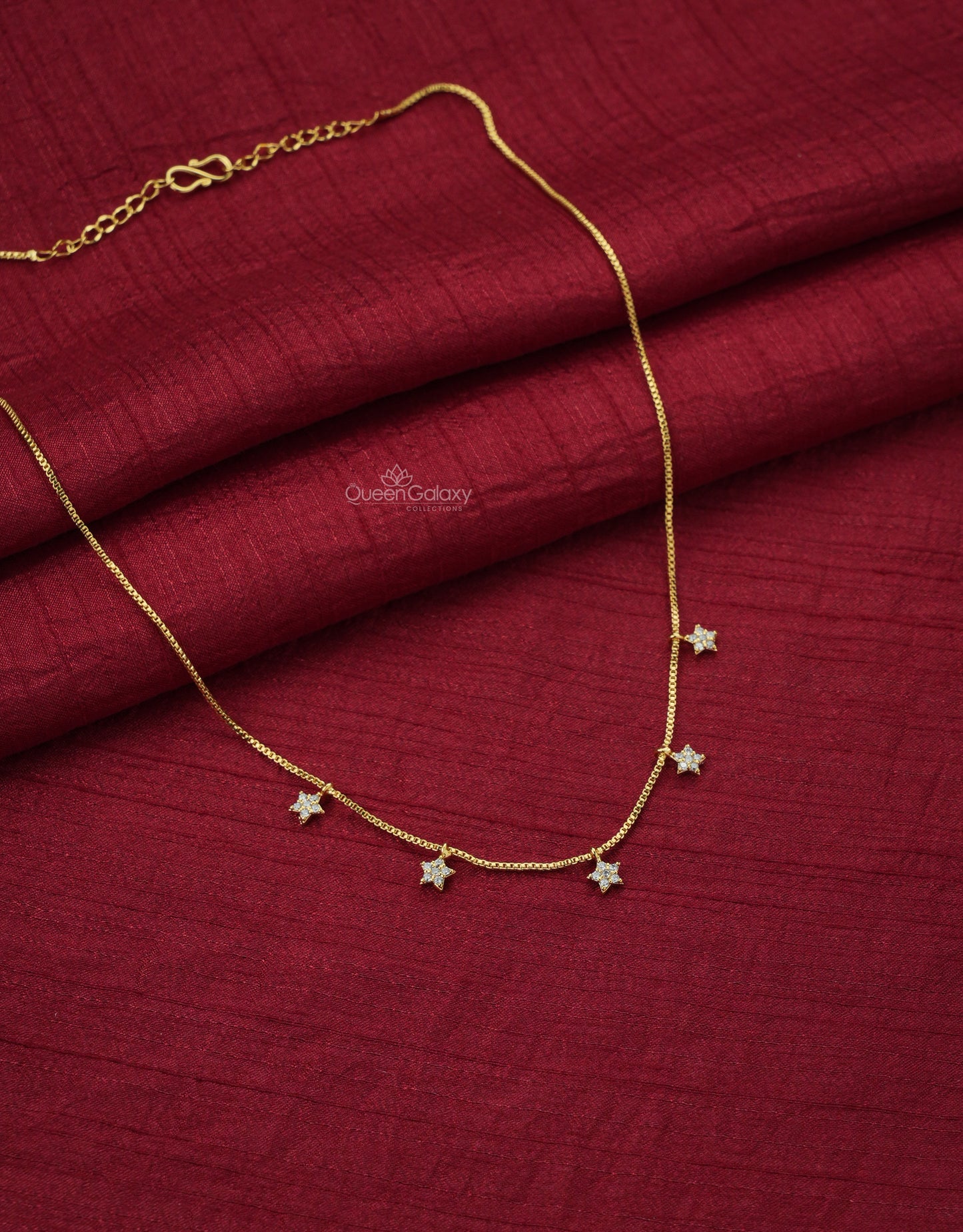 Goldplated AD Stone Necklace