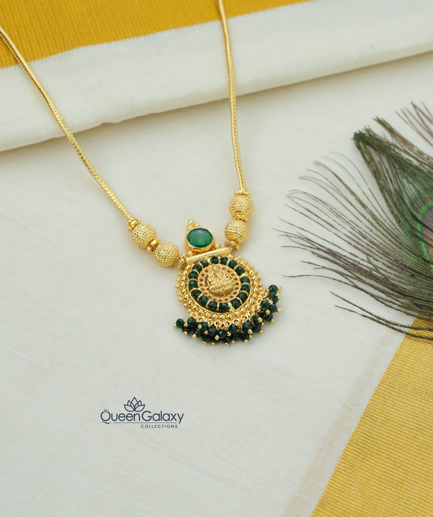 Goldplated Lakshmi Palakka Necklace