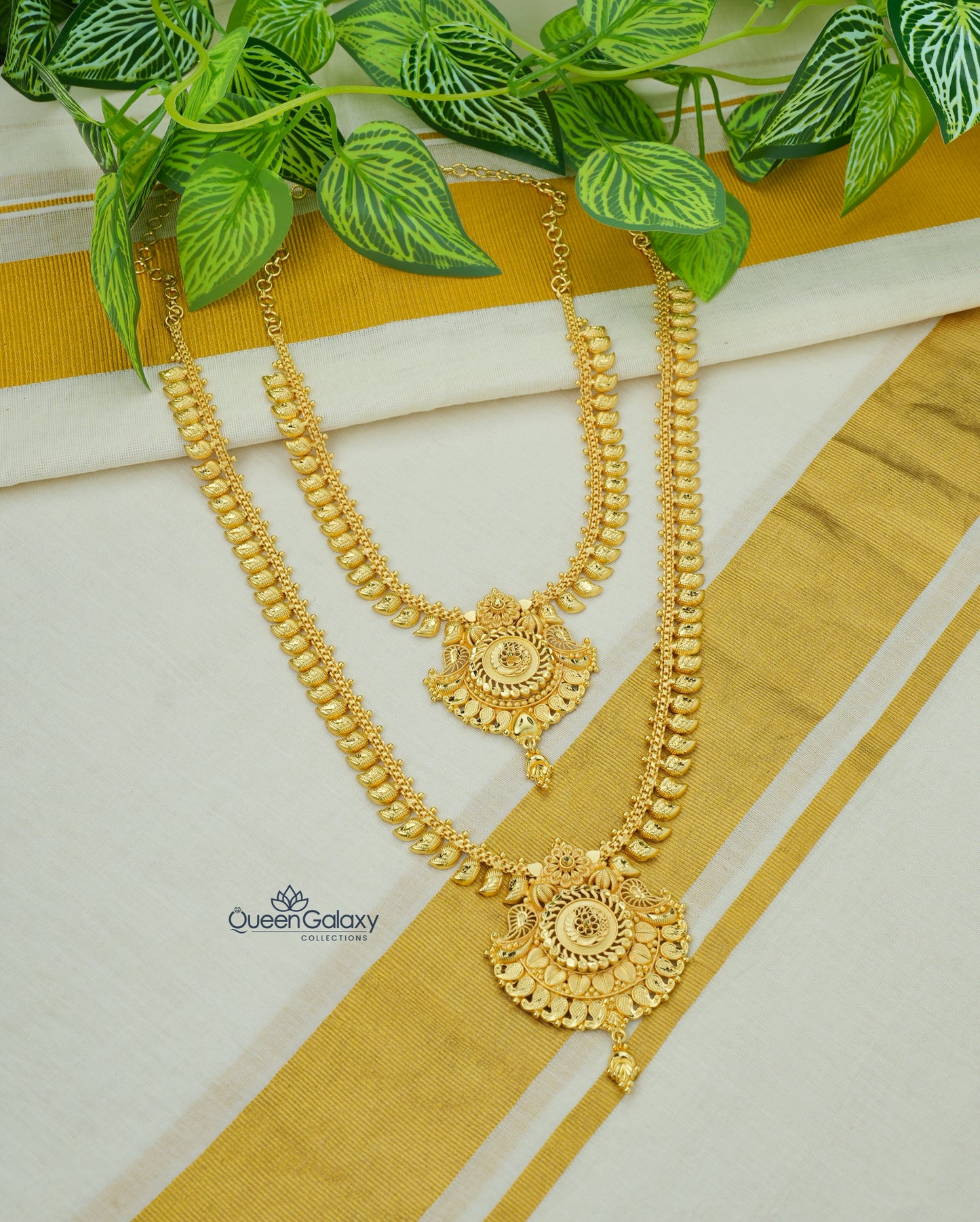 Goldplated Necklace And Longharam