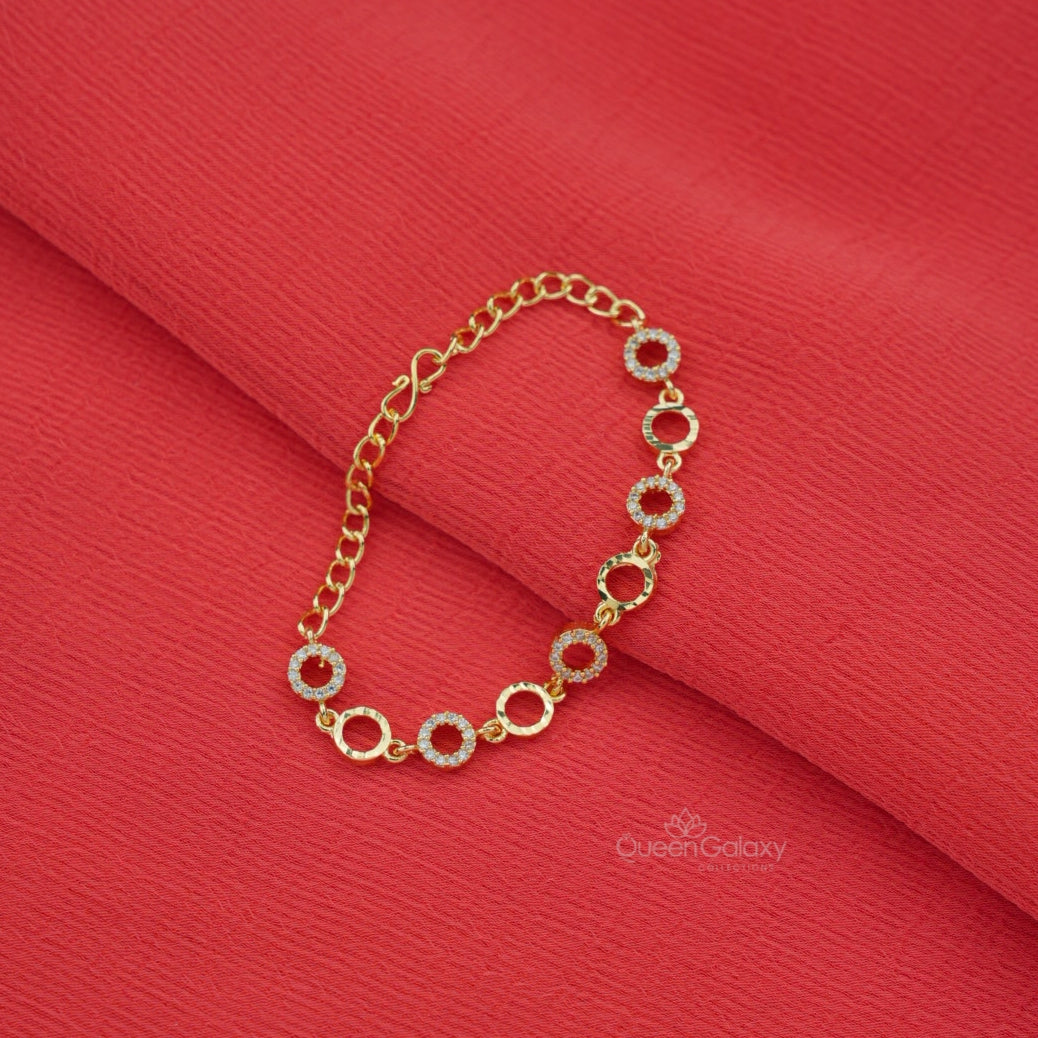Goldplated AD Stone Bracelet