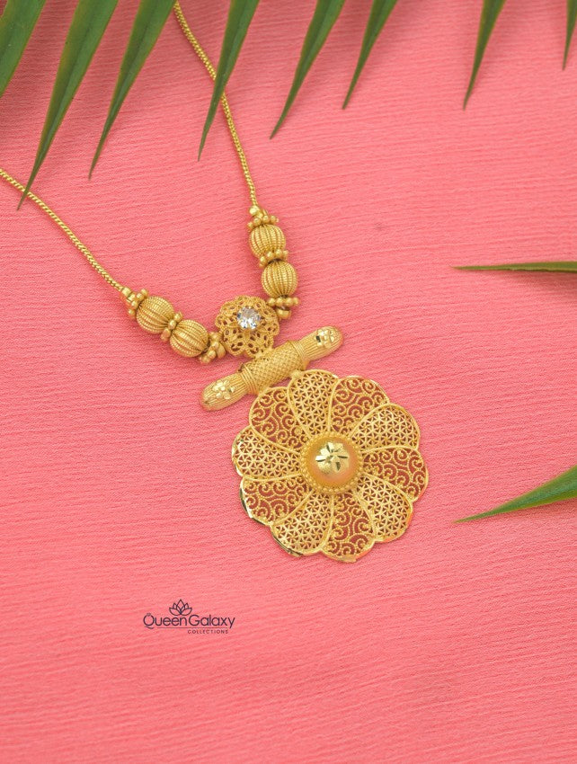 Goldplated AD Stone Necklace
