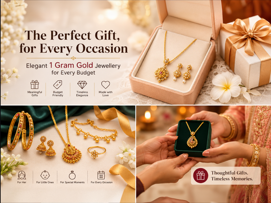 The 1 Gram Gold Jewellery Gift Guide: Elegant Gifts for Every Budget and Occasion