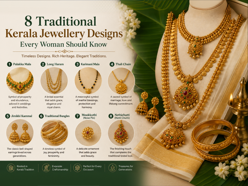8 Traditional Kerala Jewellery Designs Every Woman Should Know