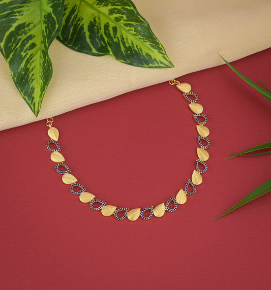 Goldplated AD Stone Necklace