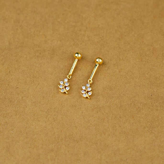 Gold Plated AD Stone Bugadi