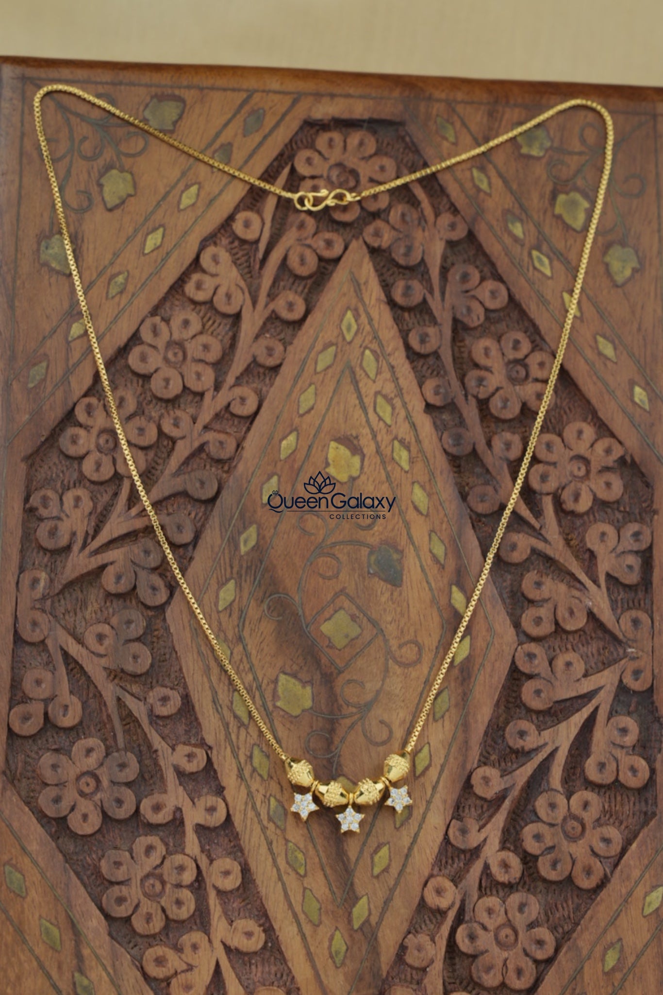 Goldplated AD Stone Necklace