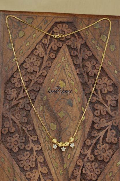 Goldplated AD Stone Necklace