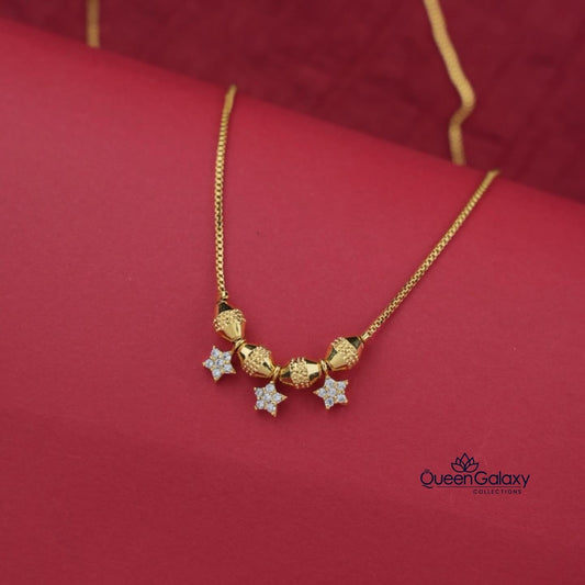 Goldplated AD Stone Necklace
