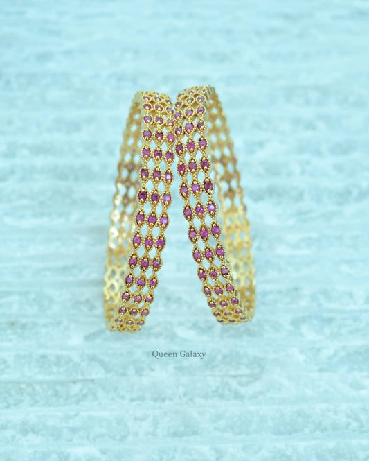 Goldplated AD Stone Bangles