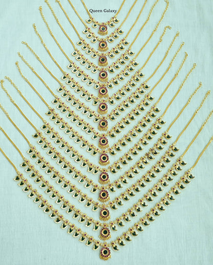 Goldplated Palakka Mango Necklace
