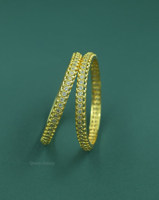 Goldplated AD Stone Bangles