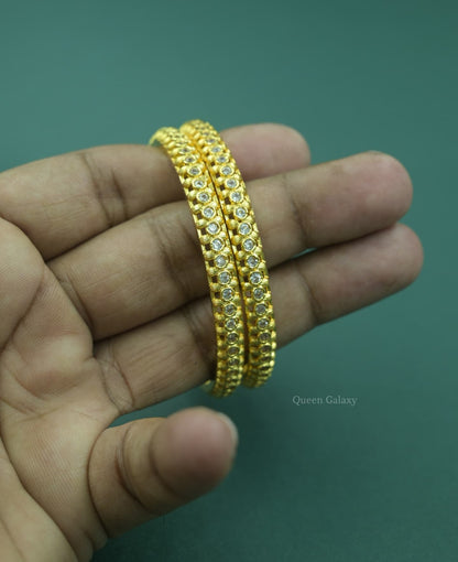 Goldplated AD Stone Bangles