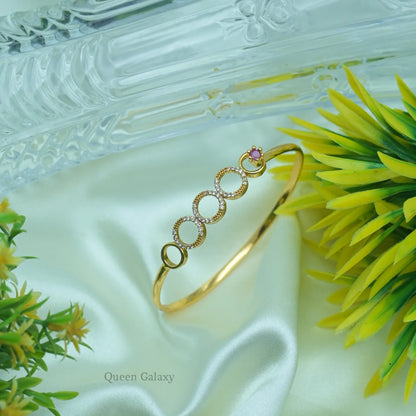 Goldplated Adjustable AD Stone Bangles