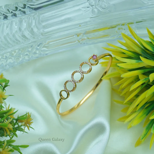 Goldplated Adjustable AD Stone Bangles