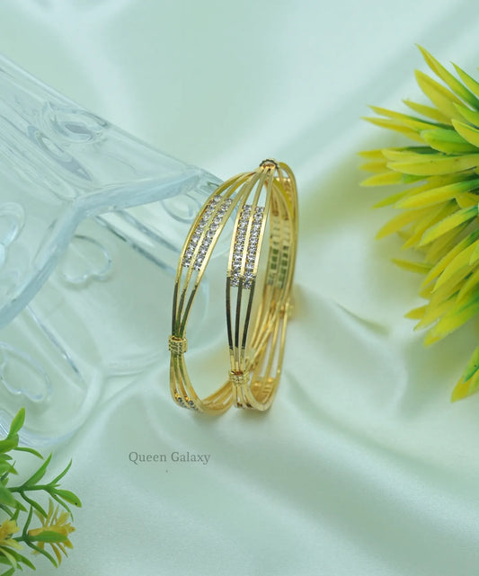 Goldplated AD Stone Bangles