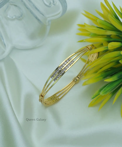 Goldplated AD Stone Bangles