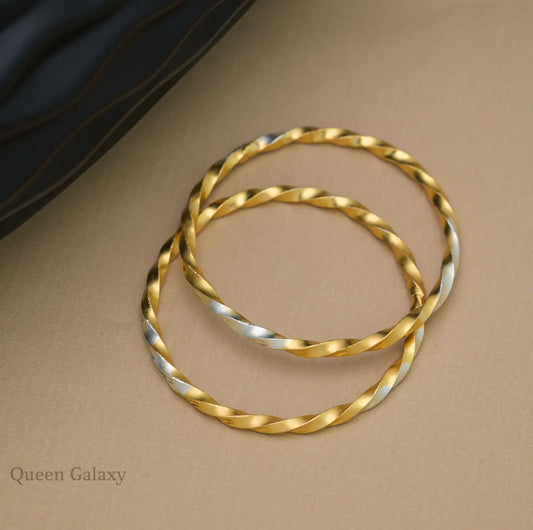 White Goldplated Bangles