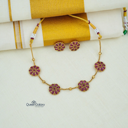 Antique Necklace With Earrings