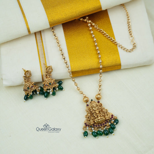 Antique Lakshmi Necklace With Jimikki