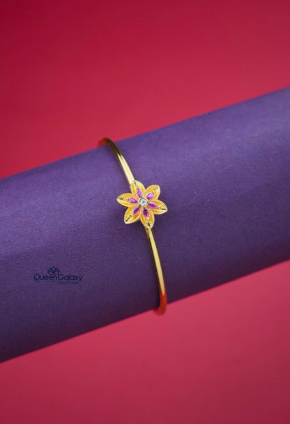 Goldplated AD Stone Adjustable Bangle