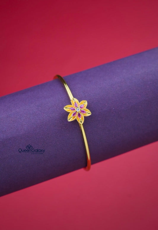 Goldplated AD Stone Adjustable Bangle