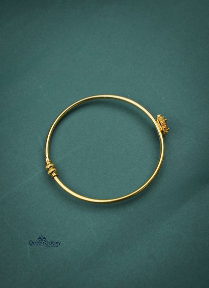 Goldplated AD Stone Adjustable Bangle