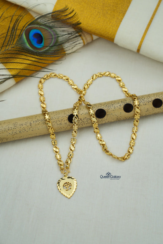 Goldplated Chain With Thali