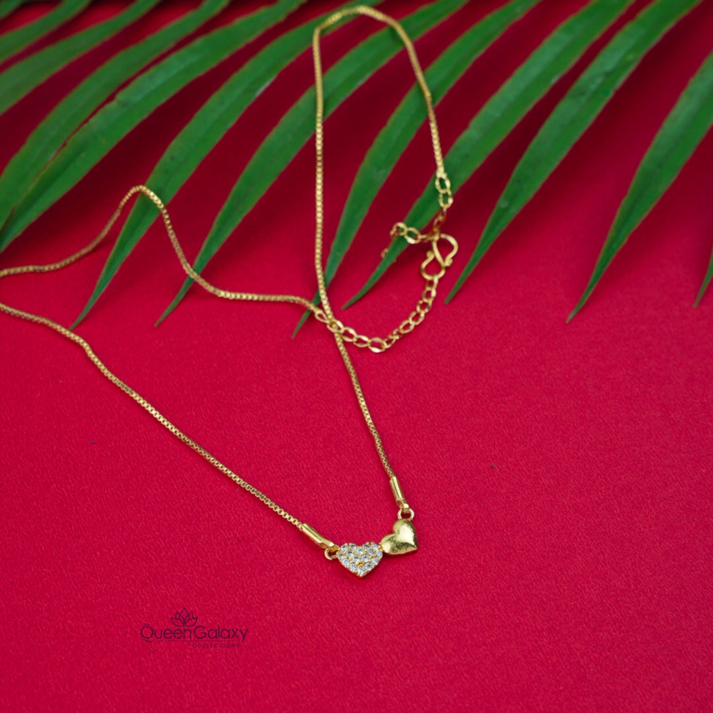Goldplated AD Stone Necklace