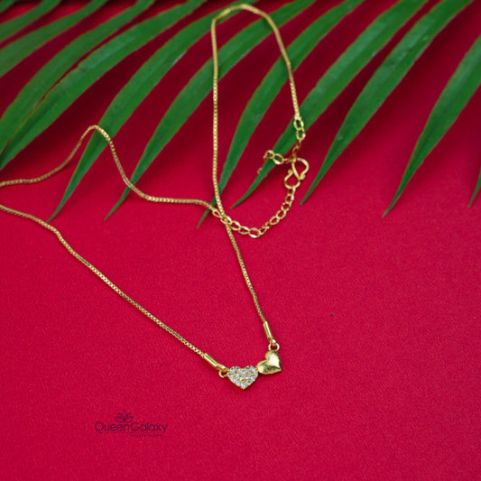 Goldplated AD Stone Necklace