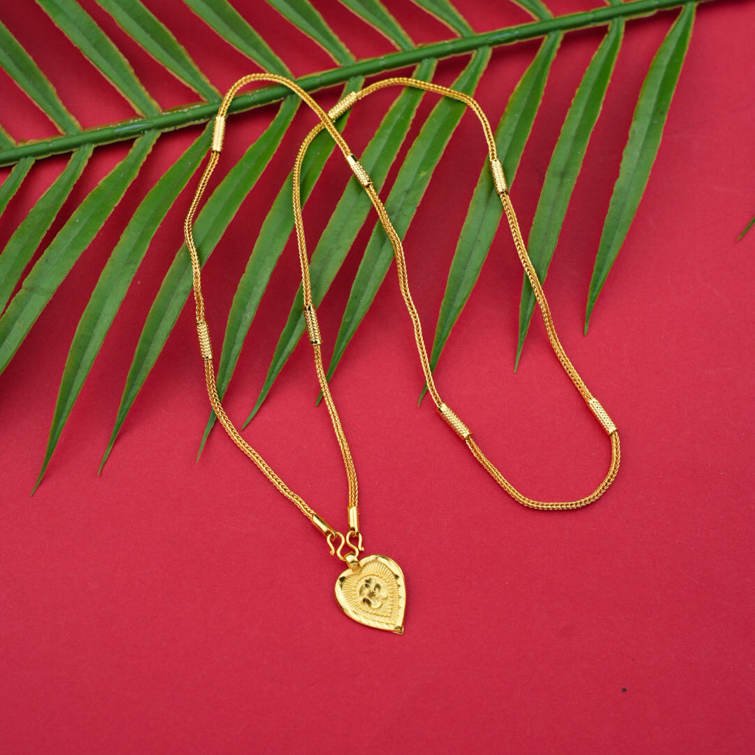 Goldplated Chain With Thali