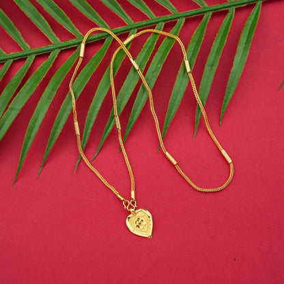 Goldplated Chain With Thali