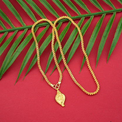 Goldplated Chain With Thali