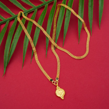 Goldplated Chain With Thali