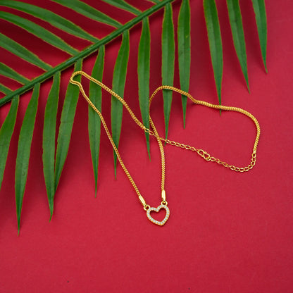 Goldplated AD Stone Necklace