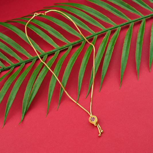 Goldplated AD Stone Necklace