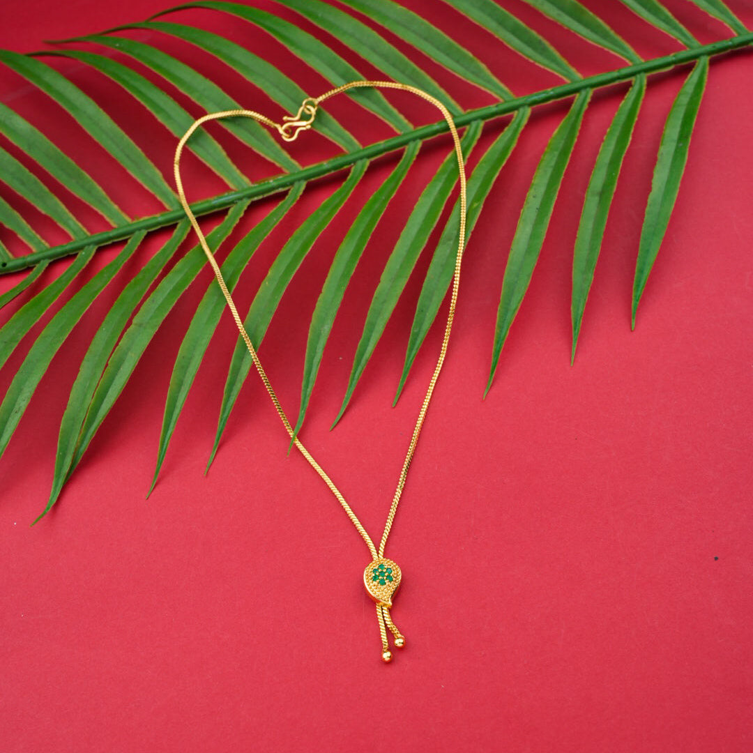 Goldplated AD Stone Necklace