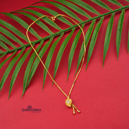 Goldplated AD Stone Necklace